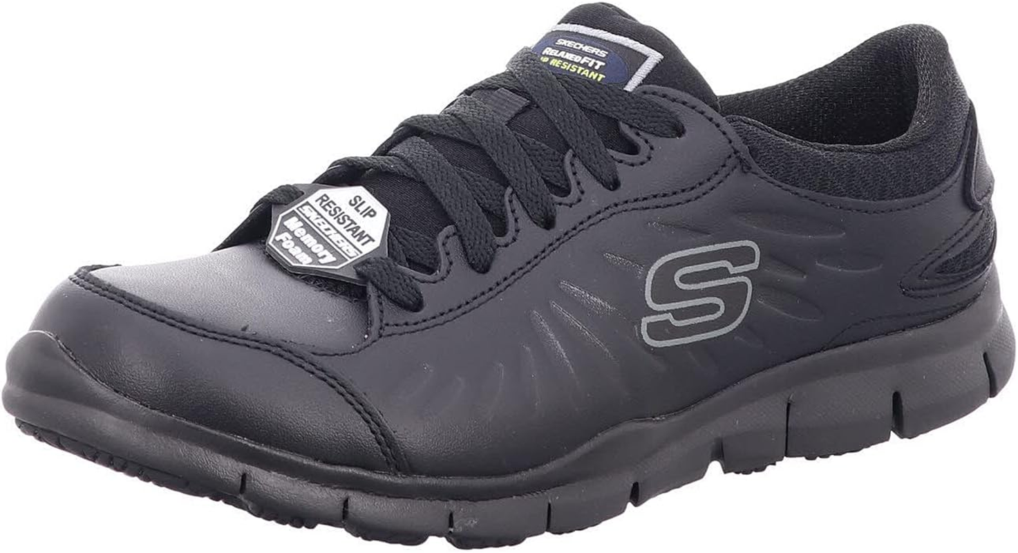 Skechers Women'S Eldred Safety Shoes, Black (Blk)