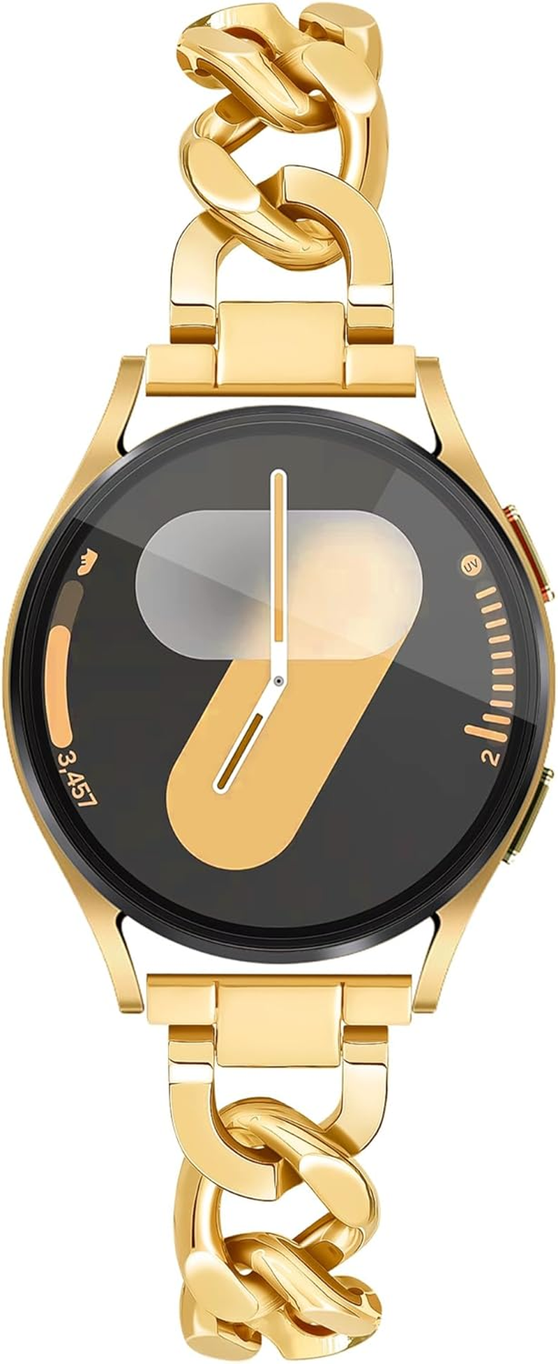 Ocaer Compatible with Samsung Galaxy Watch 7 & 6 Series & Watch 5 Pro & Active 2, Metal Band 20Mm (Silver)