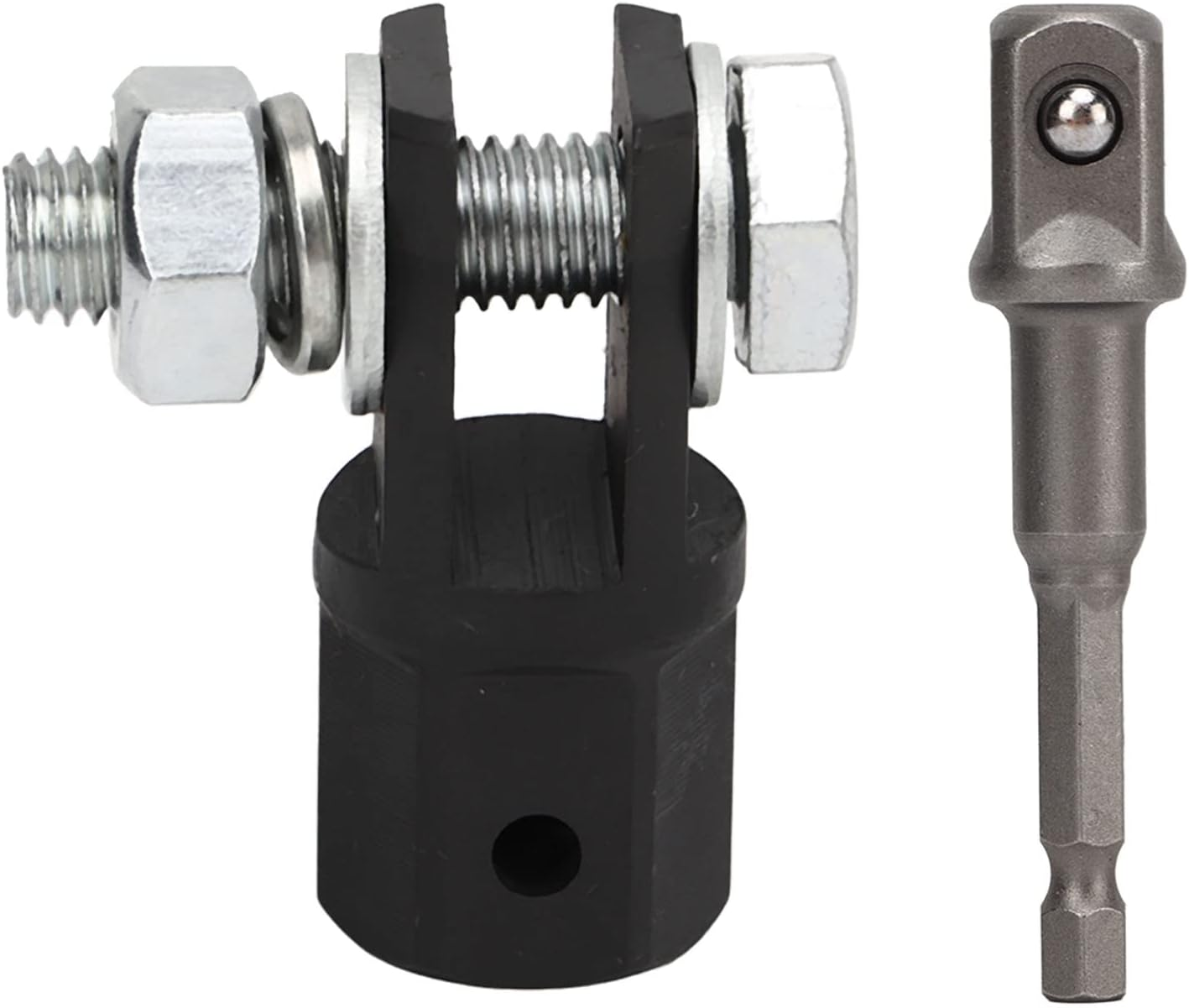 Changor Scissor Jack Adapter, 1/2 Inch Car Jack Drill Adapter with Chrome Vanadium Steel Build, Compatible Socket Tool for Ring/Double Hole Scissor Jacks, 13/16 Inch Lug Wrench image number 1