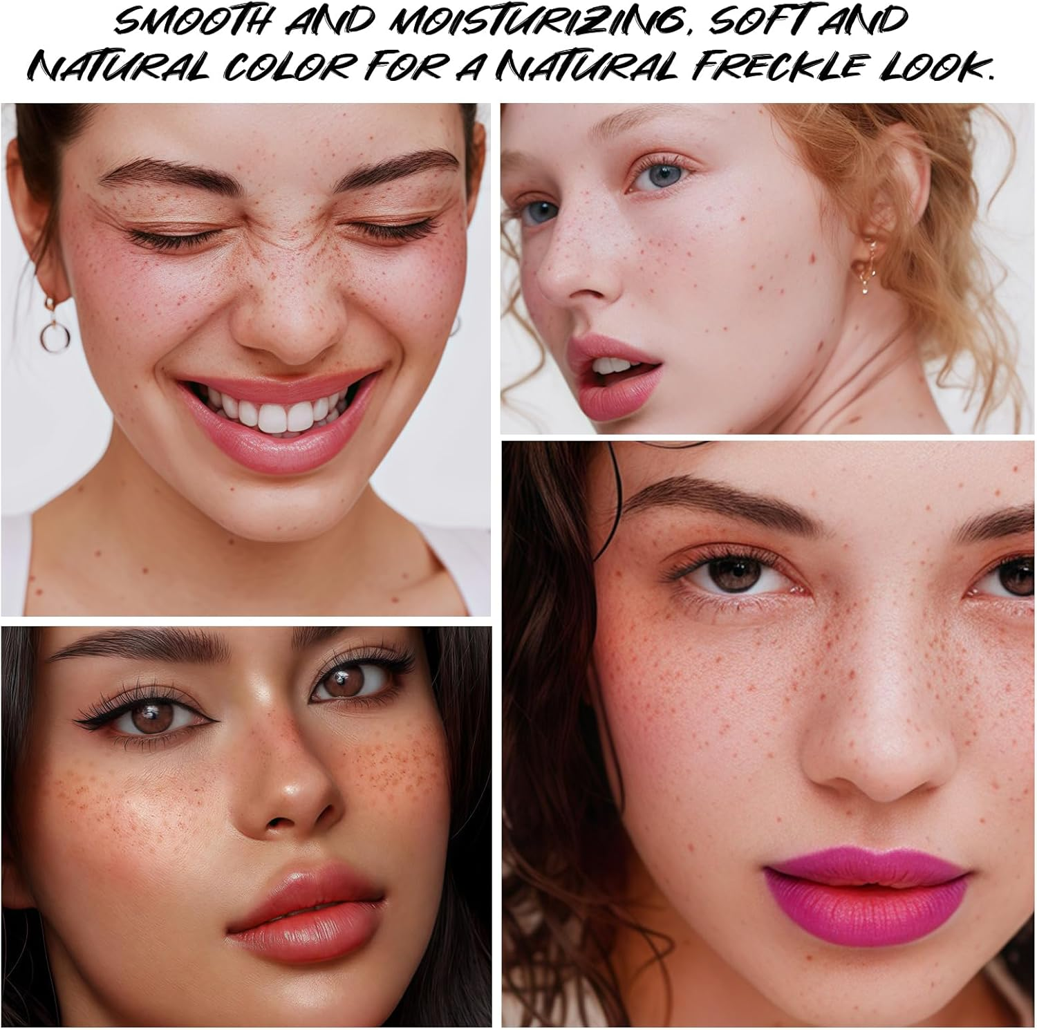 DAGEDA Freckle Blush Makeup Pencil, 2 in 1 Liquid Freckle Pen and Cream Blush,Quick-Dry, Lifelike Natural Freckles,Suitable for Natural Sun-Kissed Face Makeup 01 image number 2