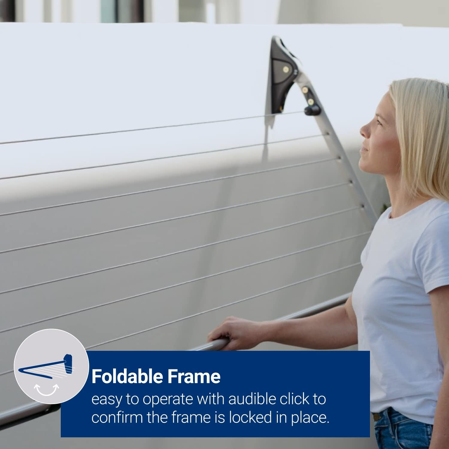 Hills Compact Folding Frame Clothesline, Monument image number 2