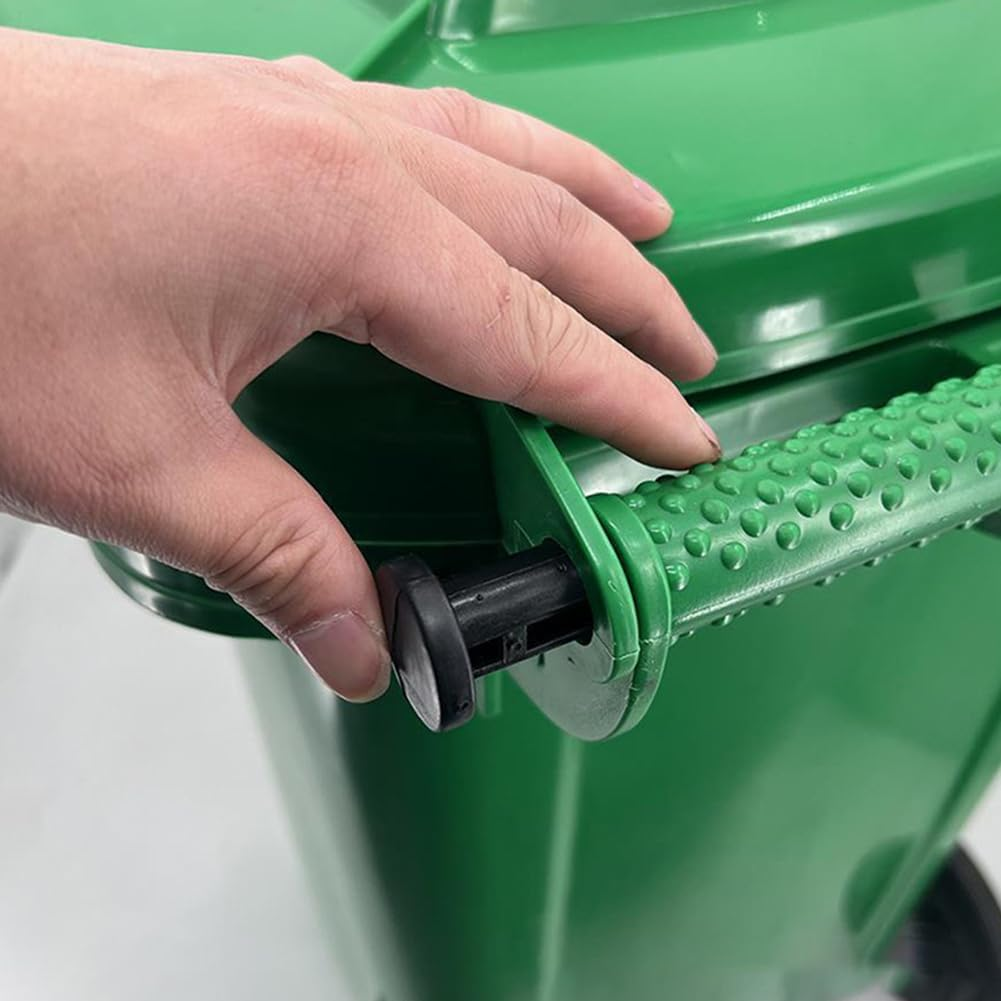 6Pcs Wheelie Bin Lid Hinge Pins, Latch Wheelie Trash Hinge Trash Can Hinged Pin Dust Bin Cover, Replacing 65Mm X 33Mm for 50/80/100/120/240L Wheelie Bin Lid Hinge Pin image number 5