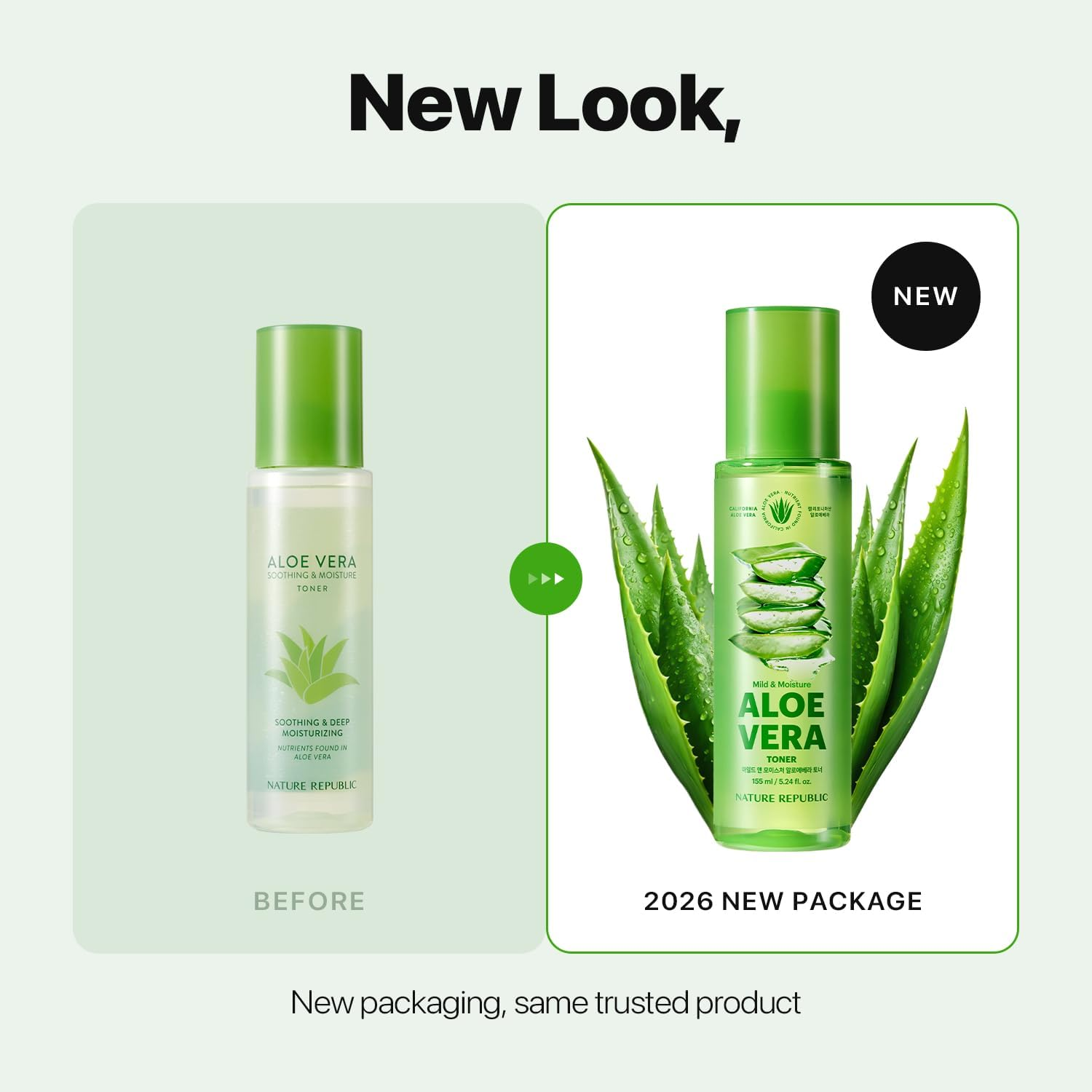 Soothing & Moisture Aloe Vera 90% Toner 160Ml/5.3Oz image number 2