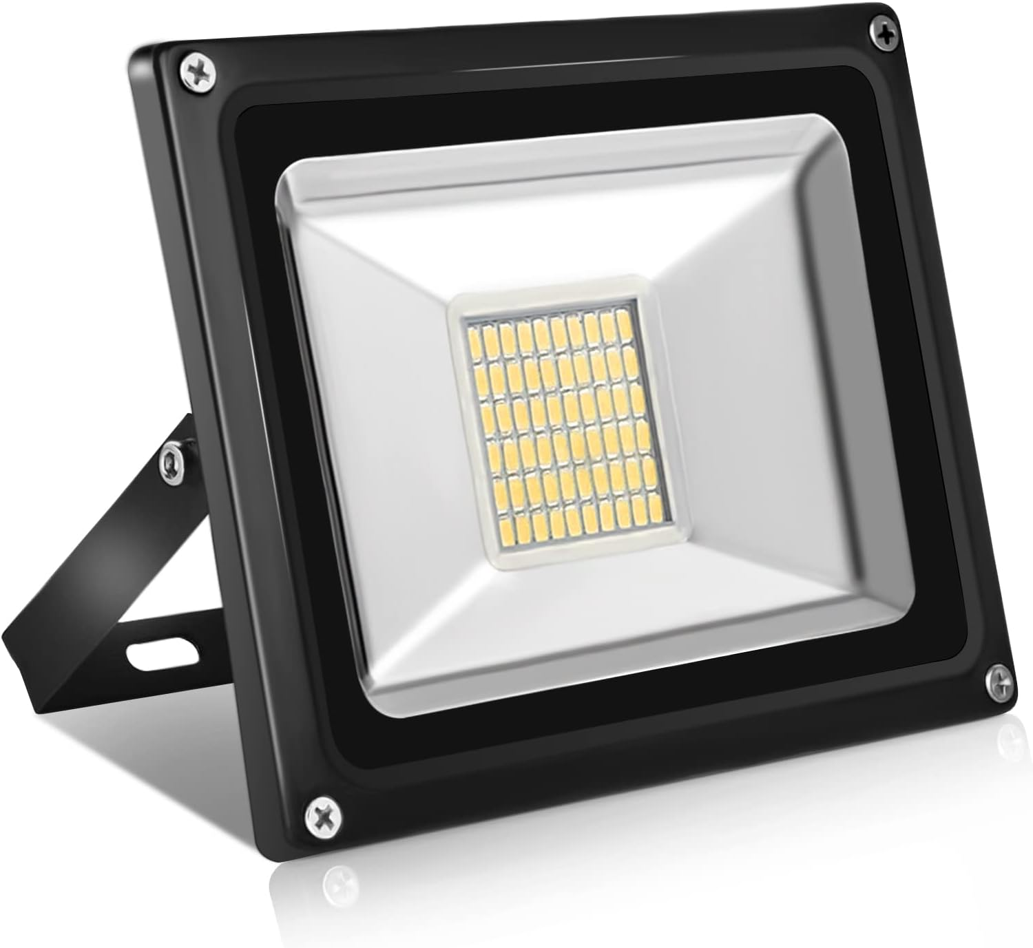 Papasbox LED Spotlight 12 V, 30 W LED Floodlight Super Bright 2400 LM Spotlight Outdoor Floodlight 3000 K Warm White, IP65 Waterproof Headlight for Garden, Yard, Patio, Square, Factory