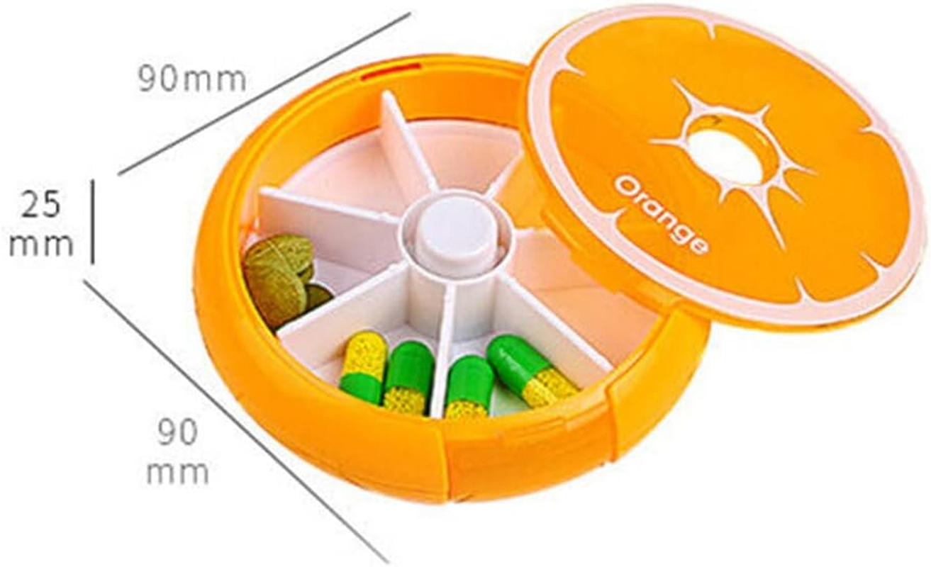 Weekly 7 Day Pill Organiser Case Box Tablet Medicine Dispenser Holder Roundfruit #Pink image number 6