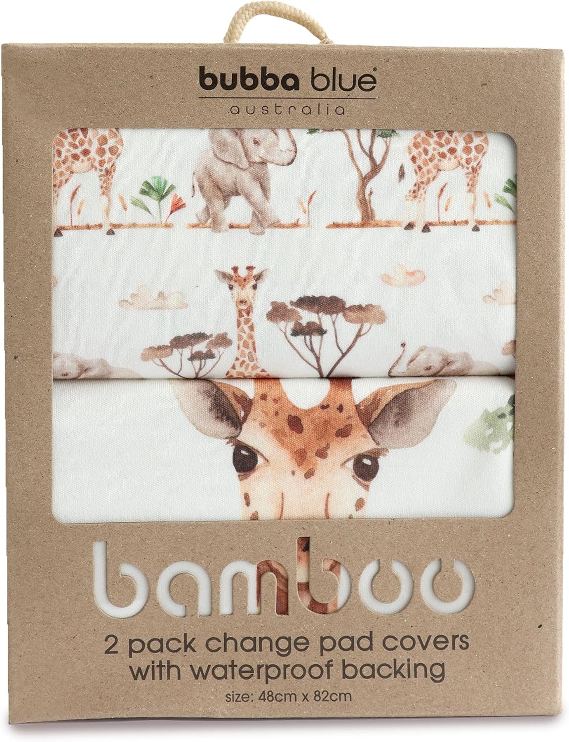 Bubba Blue Bamboo Adventure 2 PK Change Mat Covers