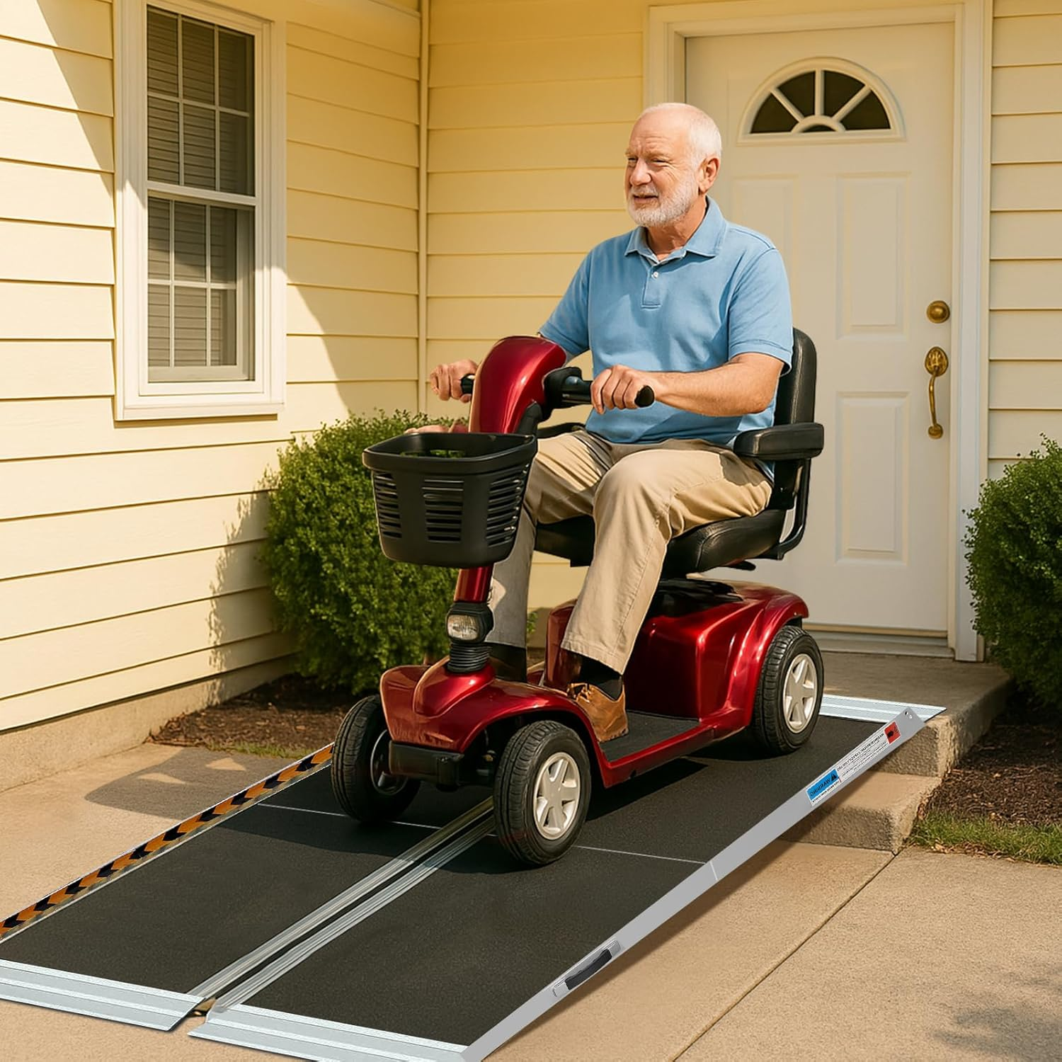 Altus 152CM 5FT Ramp Aluminum Folding Wheelchair Ramp