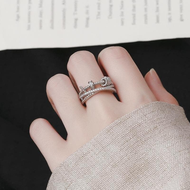 To My Daughter - Fidget Ring, 925 Sterling Silver Anxiety Ring Fidget Ring Women Spinner Rings, Women Spinner Rings for Anxiety (Copper) image number 1