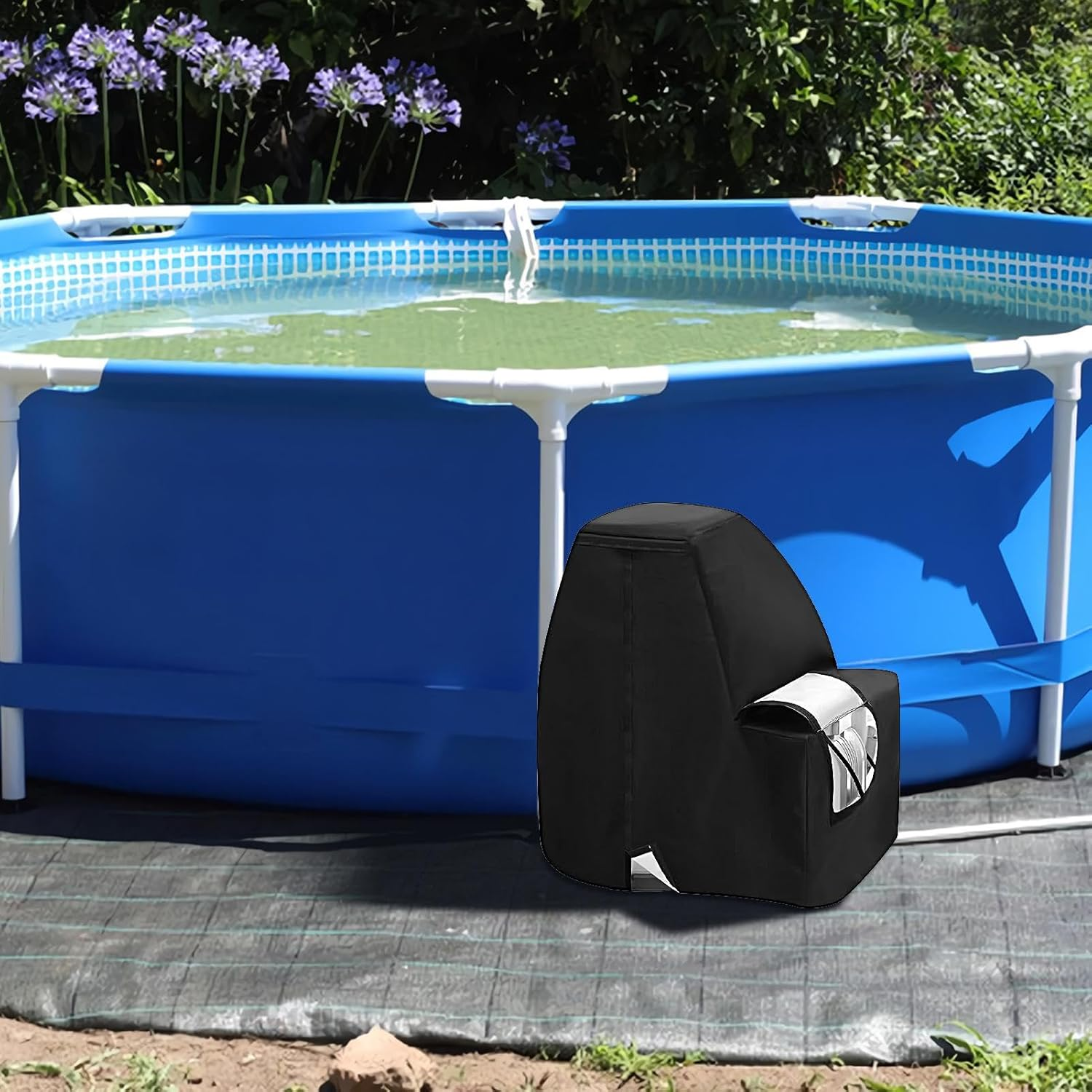 Sand Filter Pump Cover | Waterproof Sand Filter Sleeve,Filtration System Guard for Home Pond Winter Outdoor Garden Lake Yard Daily Water Maintenance Storm image number 4