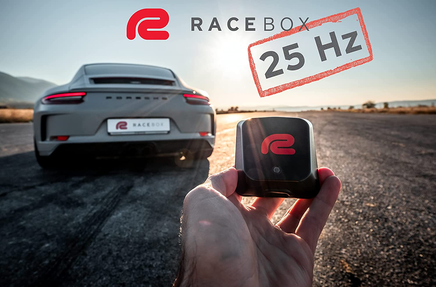 Racebox Mini GPS Based Performance Meter Box 25Hz - Car and Motorcycle Lap Timer and Drag Meter with Mobile App - Vehicle Racing Timing System