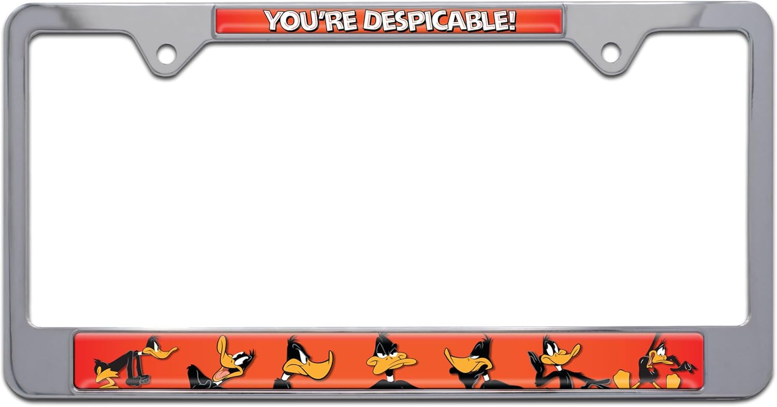 Road Runner Open Black License Plate Frame