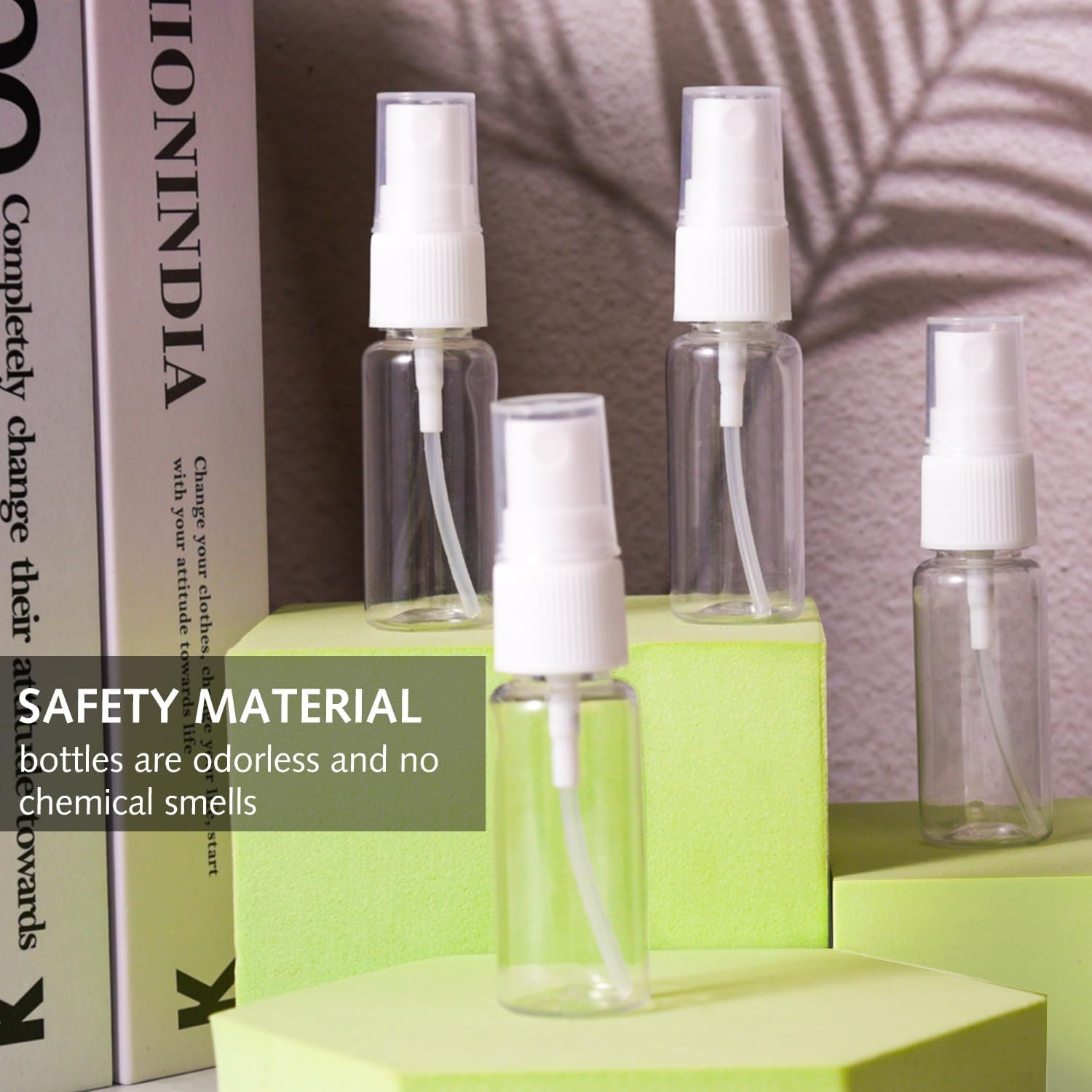 Luxiremi 4 X 20 Ml Refillable Spray Bottles, Reusable Travel Fine Mist Spray Bottles for Hair, Cleaning, Aromatherapy and Essential Oil image number 5