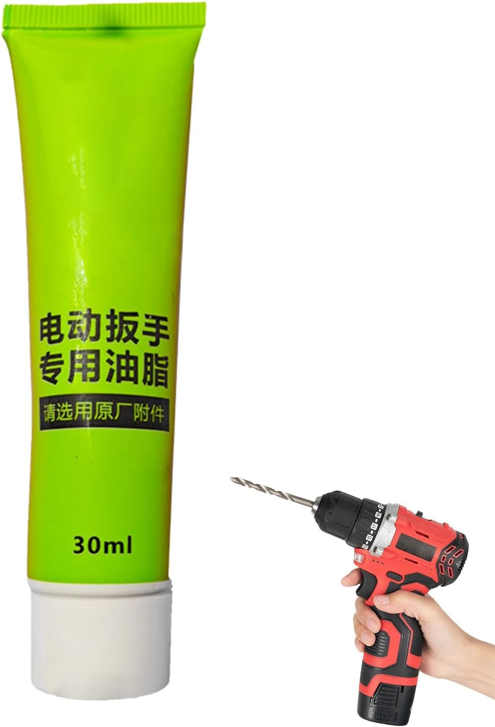 5PCS Tool Grease, Electrical Power Tool Rotary Bit Lubricant Heavy Duty Grease 30Ml, All Purpose Grease anti Seize Protectant Lubricant for Rotary Hammer image number 4