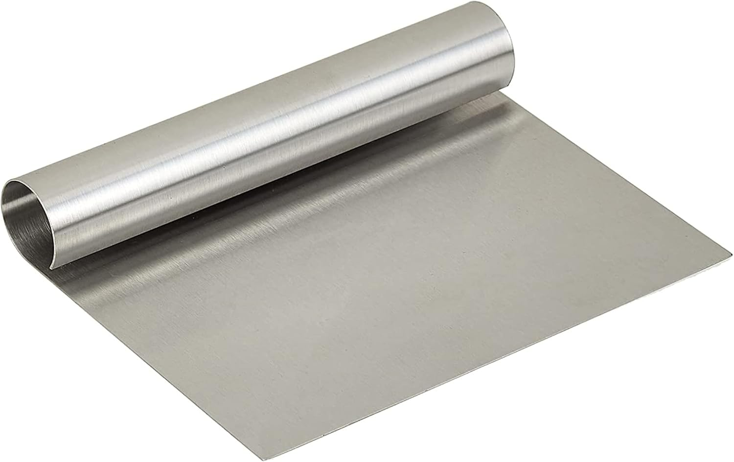 Sulfar Stainless Steel Smoother Edge Cake Scraper/Pizza Dough Scraper Cutter/Kitchen Flour Pastry, Silver image number 3