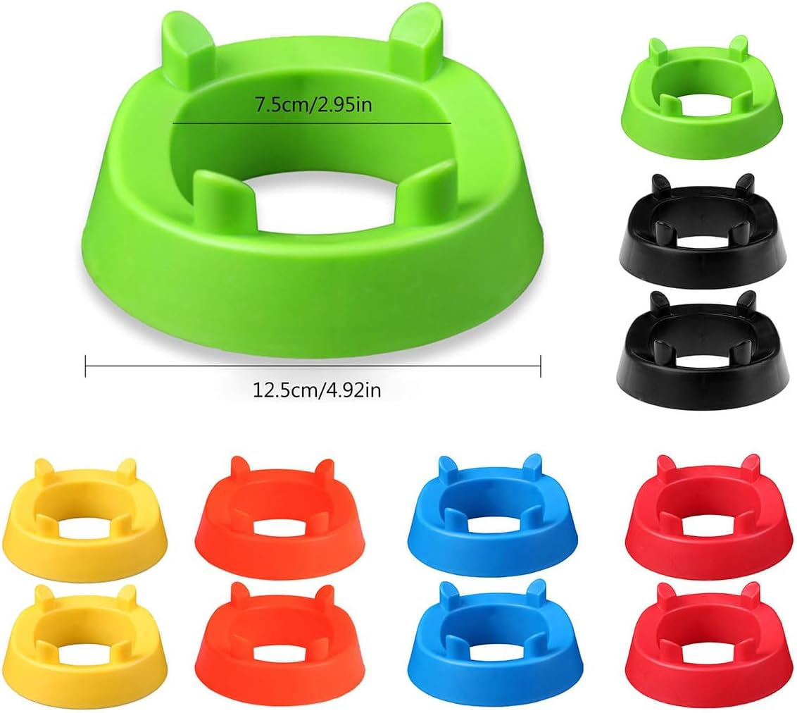 AIMALL 2PCS Multi-Functional Ball Holder, Sturdy Four-Corner Base for Footballs, Basketballs, Volleyballs, 4.92 Inches Wide, Available in Six Colors image number 1