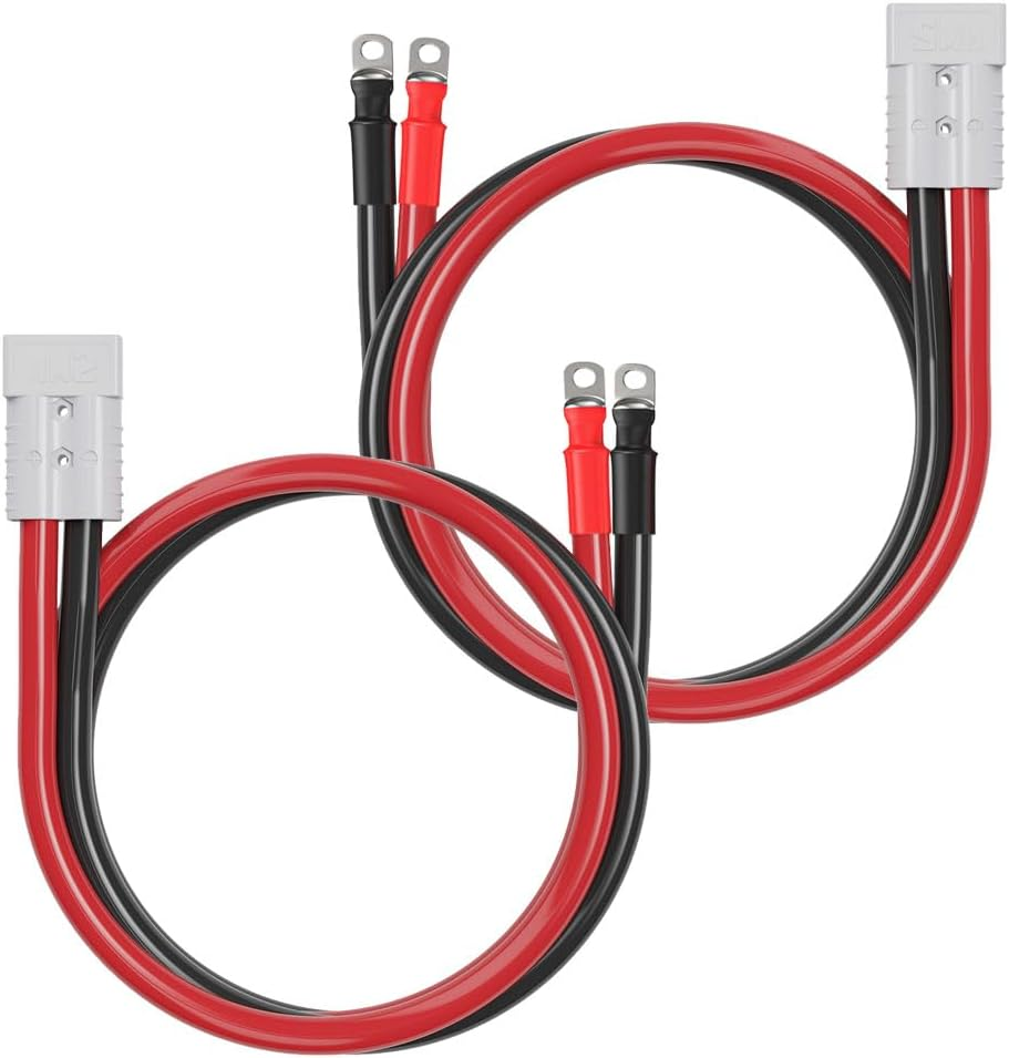 6AWG Anderson Connector to Battery Terminal Eyelet Dia.6Mm with Fused Holder,13.5Mm&sup2; Pure Copper for Solar,Battery Box(Ad-6Mm Eyelets- Fused) image number 6