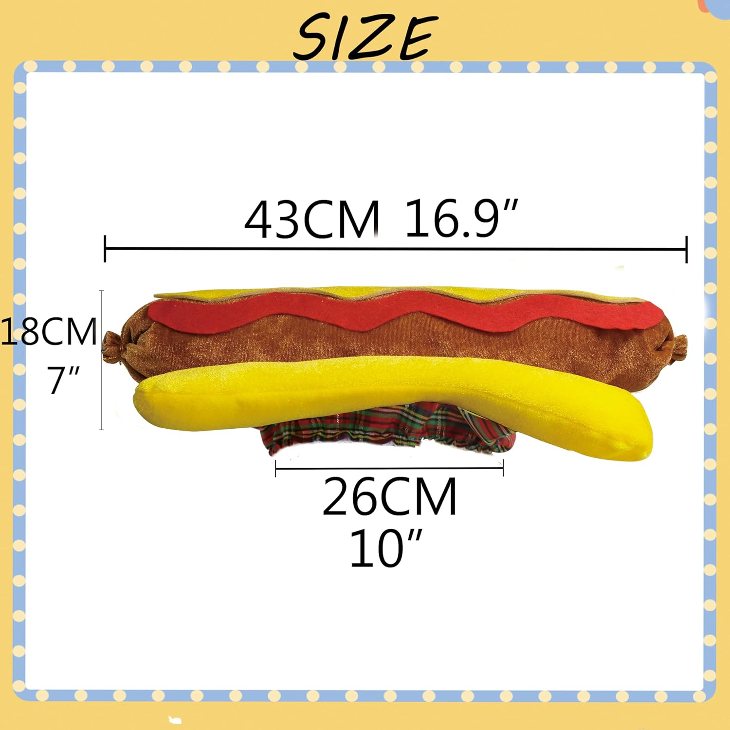 Hotdog Hat - 3D Funny Food Costume Headwear - Comfortable Fit for Adults - Ideal for Cooking Parties & Festivals image number 2