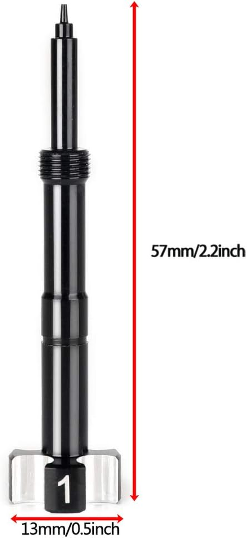 Air Fuel Mixture Screw CNC Adjust Carb FCR Air Screw Compatible with KEIHIN Carburetor Four-Strokes FCR Carbs Motorcross Motorcycle(Black) image number 4