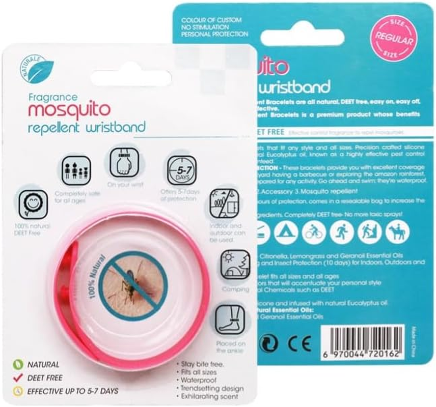YC-GREHUN Anti-Mosquito Insect Repellent Bracelet with 3 Repellent Bracelets DEET Free Citronella All Natural Pyrethroid Free Insect Repellent Bracelets Waterproof Outdoor Insect Repellent Bracelets Suitable for Adults and Children image number 1