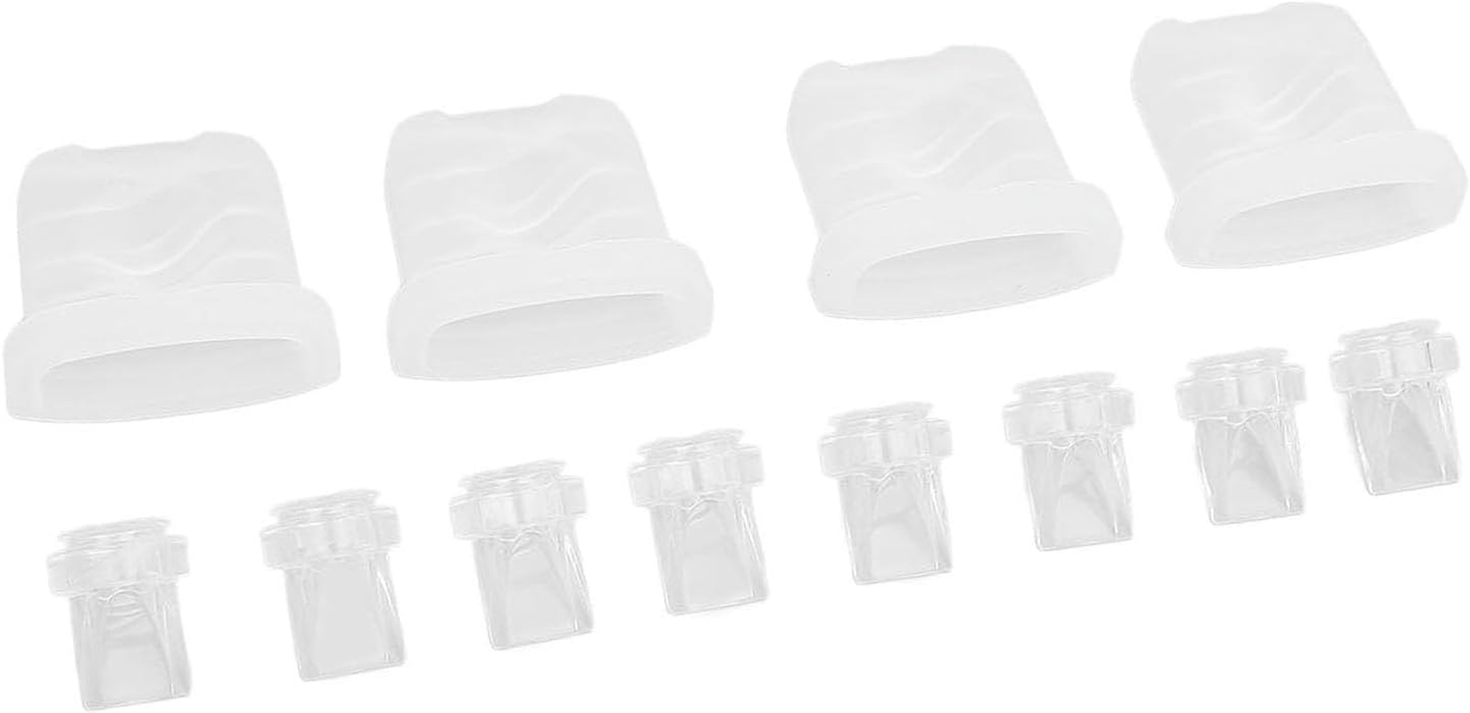 Lexziuo 12Pcs Duckbill Valves Silicone Diaphragm Replacement Parts for Breast Pump S32 Model Breastfeeding Pump Accessories image number 2