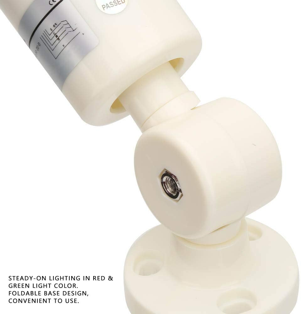 Warning Light，Led Indicator High Brightness Machine Foldable Industrial Caution Tower Alarm Light 24V DC for Workshop, Construction Site, Factory, Sentry Box, Etc image number 2