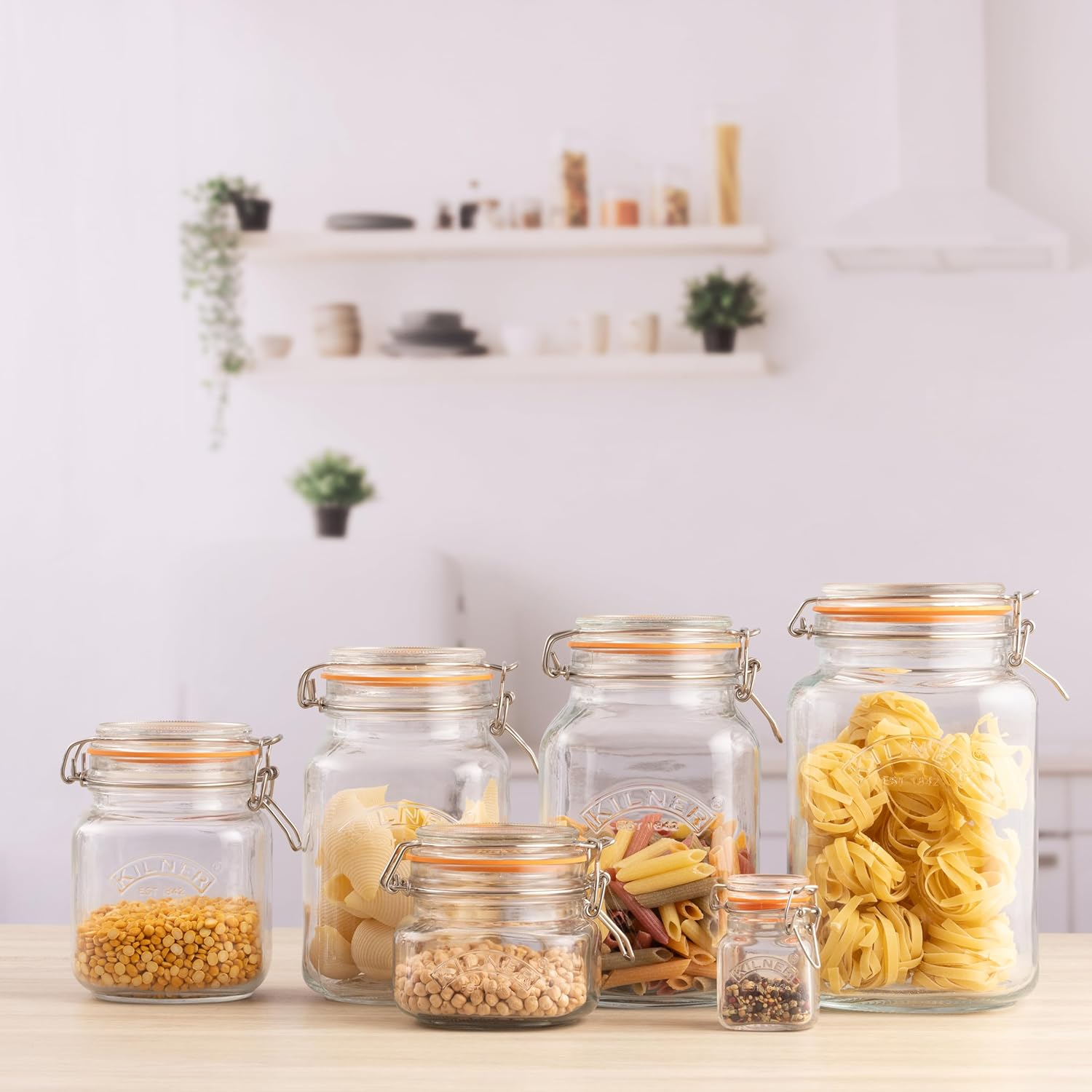 Kilner 3 Litre Square Clip Top Preserving Jar
