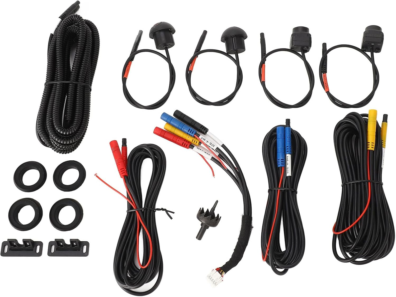 Generic 360 Car Camera 7 with Night Vision for Android Auto Radio, Panoramic Surround View (1080P)