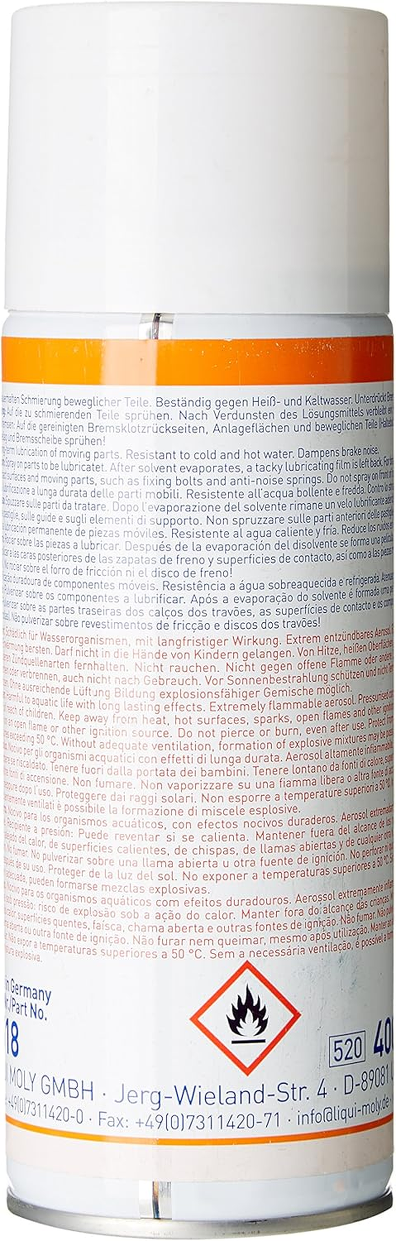 Liqui Moly Tacky Lube Spray 400Ml image number 2