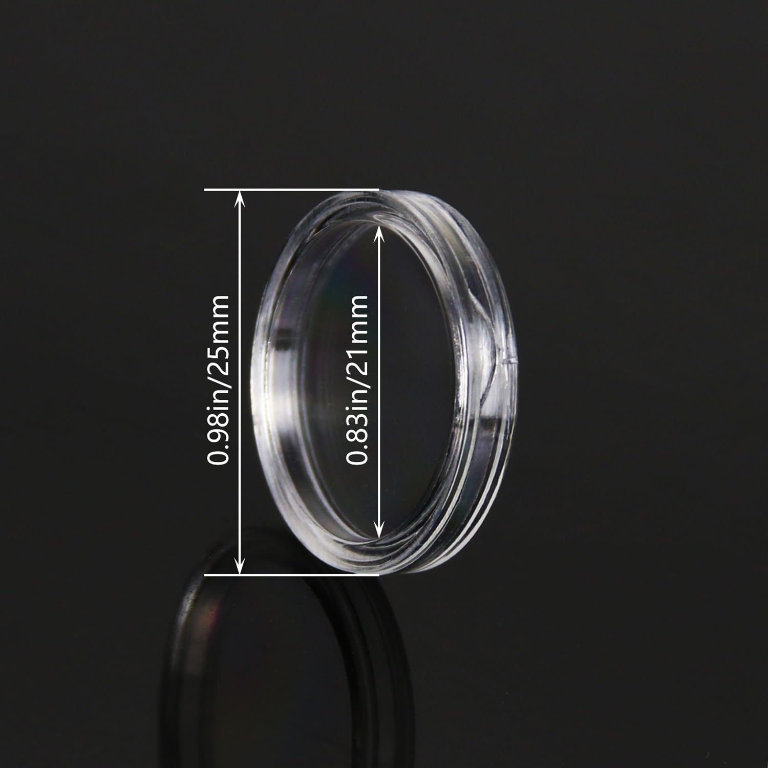 Namzi 200 Pcs 21 Mm Coin Capsules Case Clear round Coin Protector for Coin Holder Collection Supplies image number 2