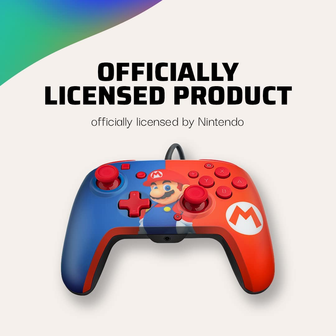 Faceoff Deluxe + Audio Wired Controller Mario - Nintendo Switch image number 2