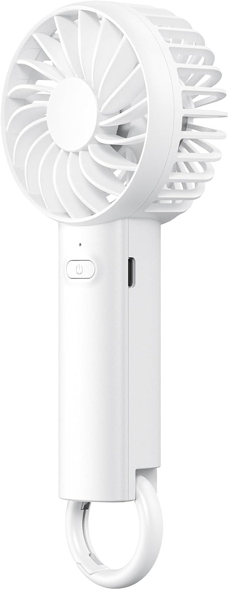 Lamicall Mini Portable Handheld Fan - USB Rechargeable Battery, 3 Speed Wind, Lightweight, LED Display, Personal Fan, Travel, Outdoor, Office, for Makeup, Women Men