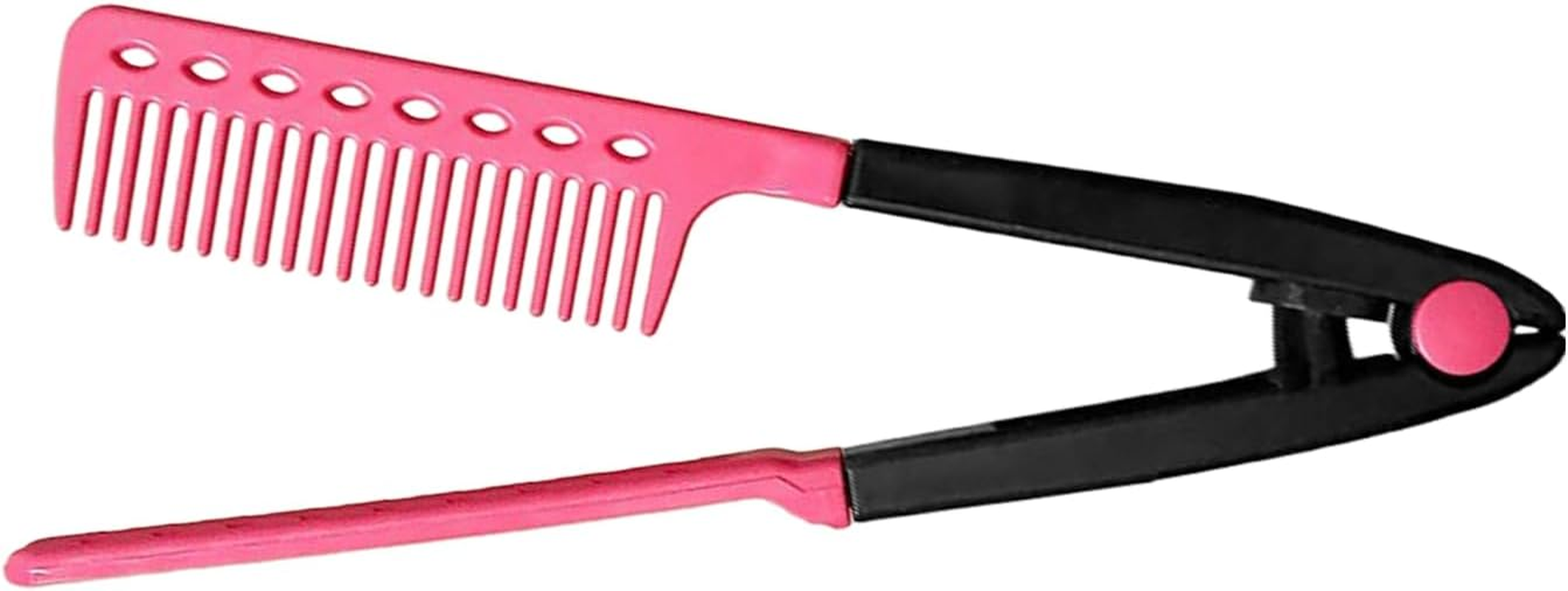 2 Pack V Shape Hair Straightening Combs Set, Flat Iron Comb Attachment Combs for Beautiful Tresses, Portable Hair Straightener Comb for Women'S Styling