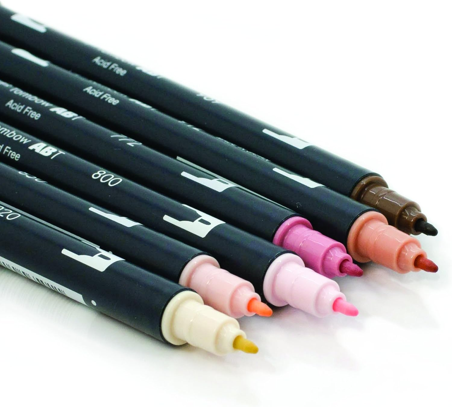 Tombow Dual Brush Pen Art Markers, Portrait, 6-Pack, DBP6-56165 image number 6