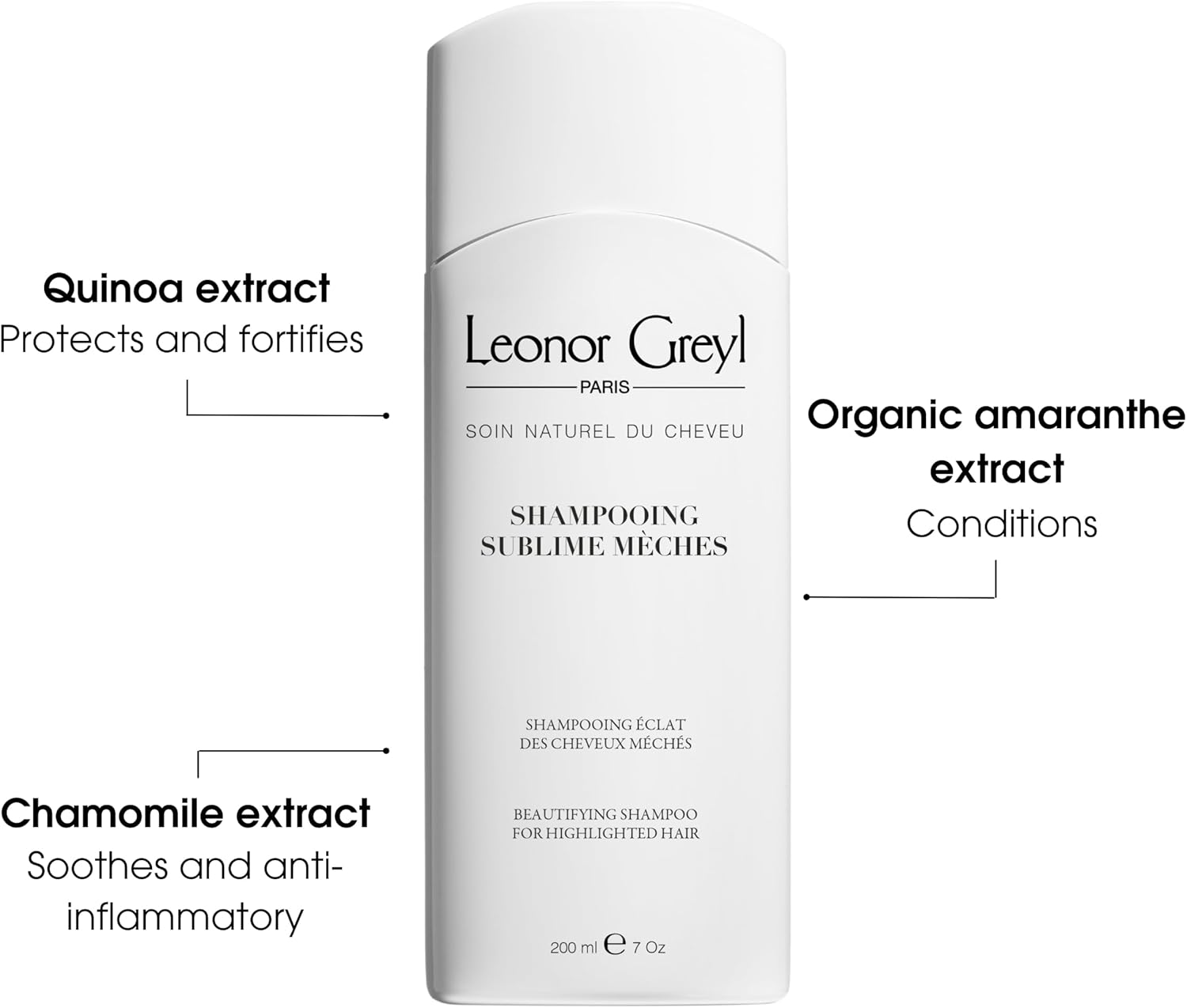 Specific Shampoos by Leonor Greyl Shampooing Sublime Meches: Beautifying Shampoo for Highlighted Hair 200Ml image number 4