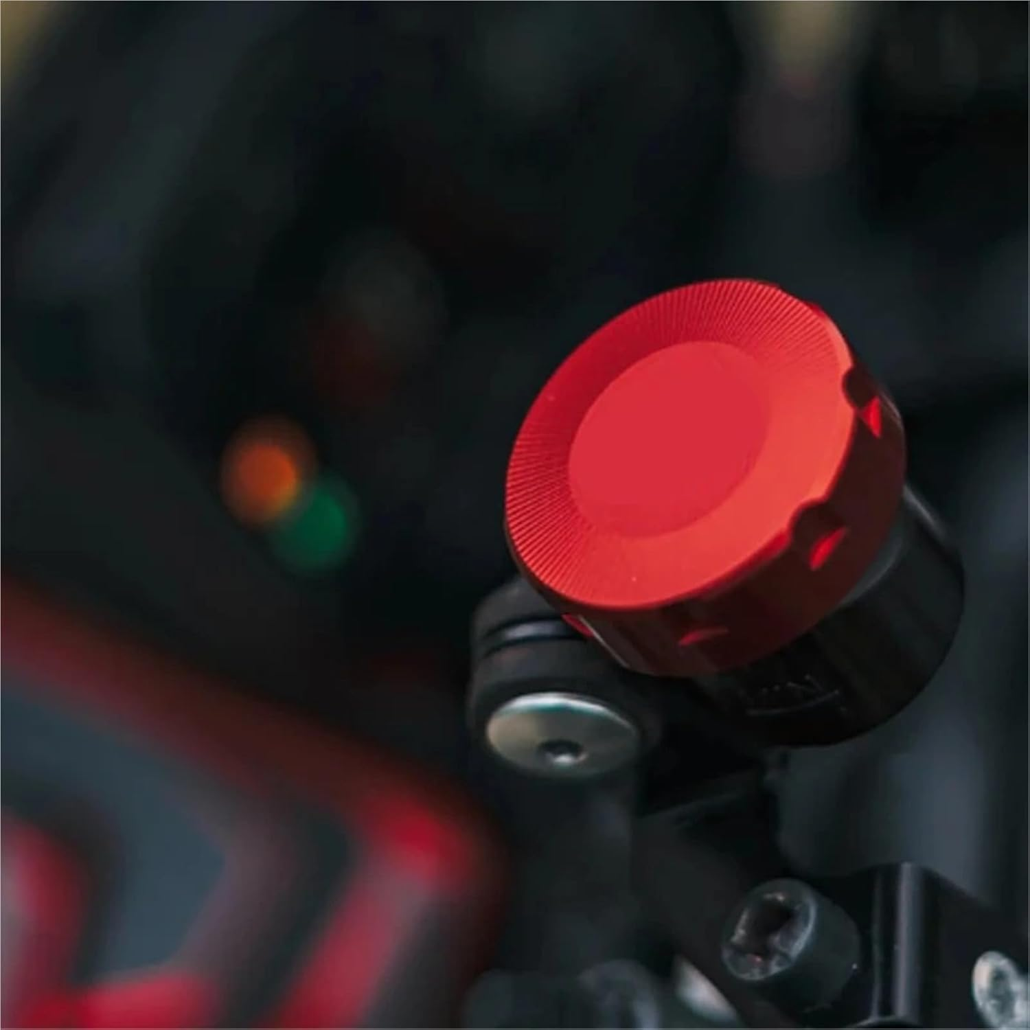 KJJKMJHU Fit for Indian FTR1200 FTRX100 FTR 1200 X100 2019-2024+ INDIAN Accessories Motorcycle Rear Front Brake Fluid Covers(Frbc Black) image number 3