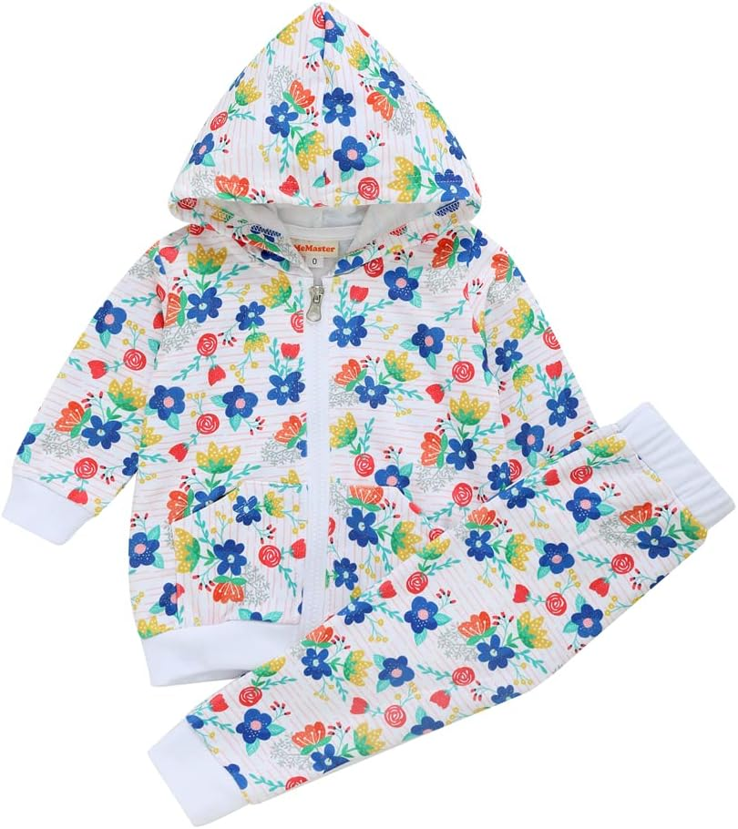 Memaster Floral Tracksuit Set For