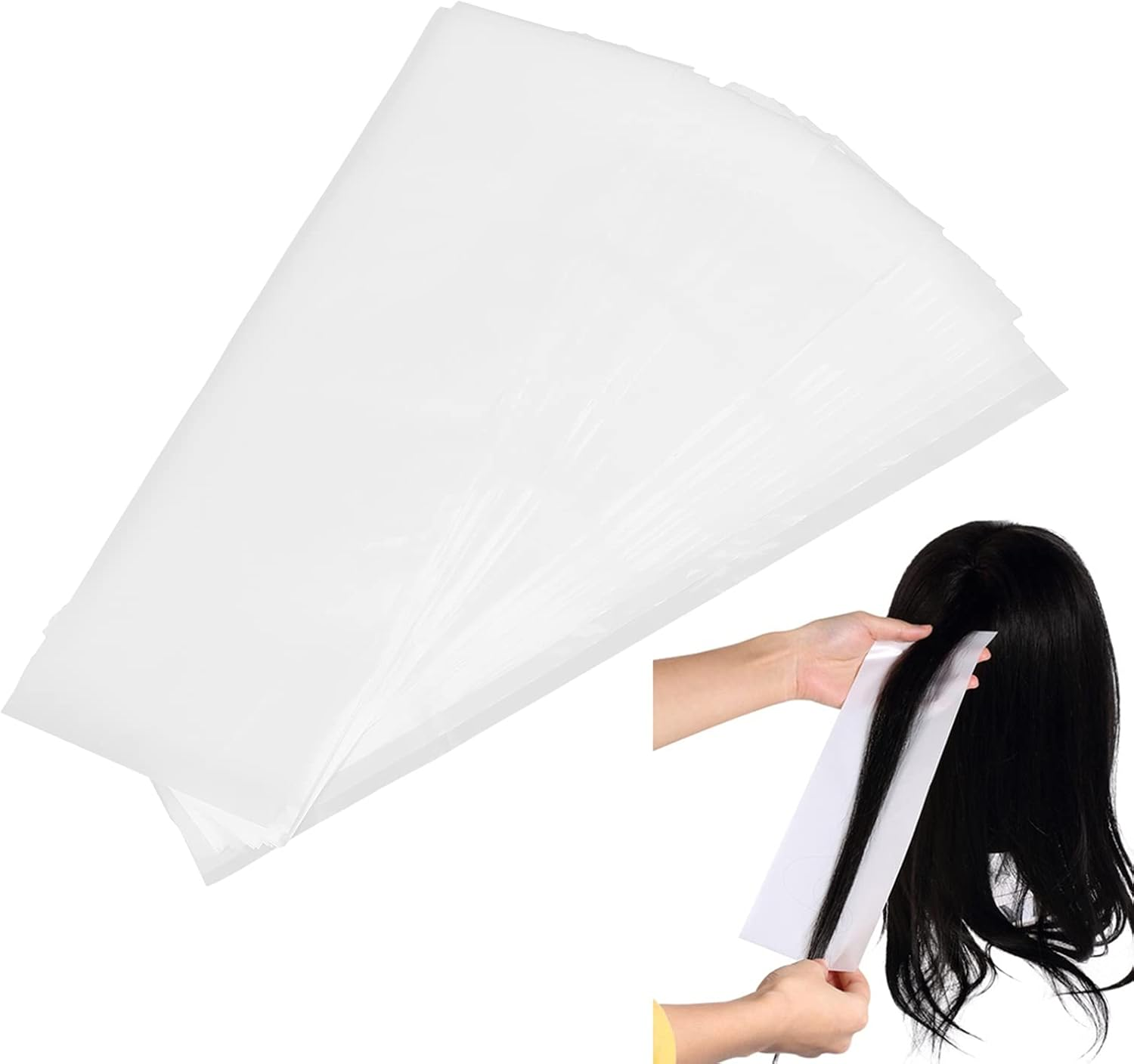Pack of 100 Hair Dye Sheets, Reusable Dye Divider, Hair Dye Paper, Prevents Colour Mixing, 30 X 9.7 Cm image number 4