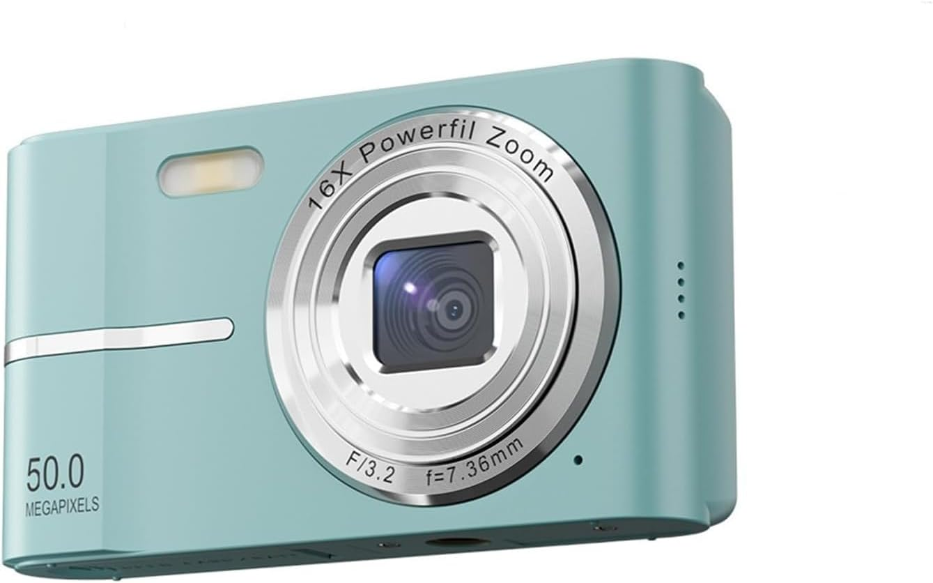 Upgrade Digital Camera, 50MP Full High Definition 1080P Camera with 16X Zoom anti Shake, Compact Camera for Kid Student Children Teen Girl Boy, Kids Camera with 32GB SD Card (Pink)