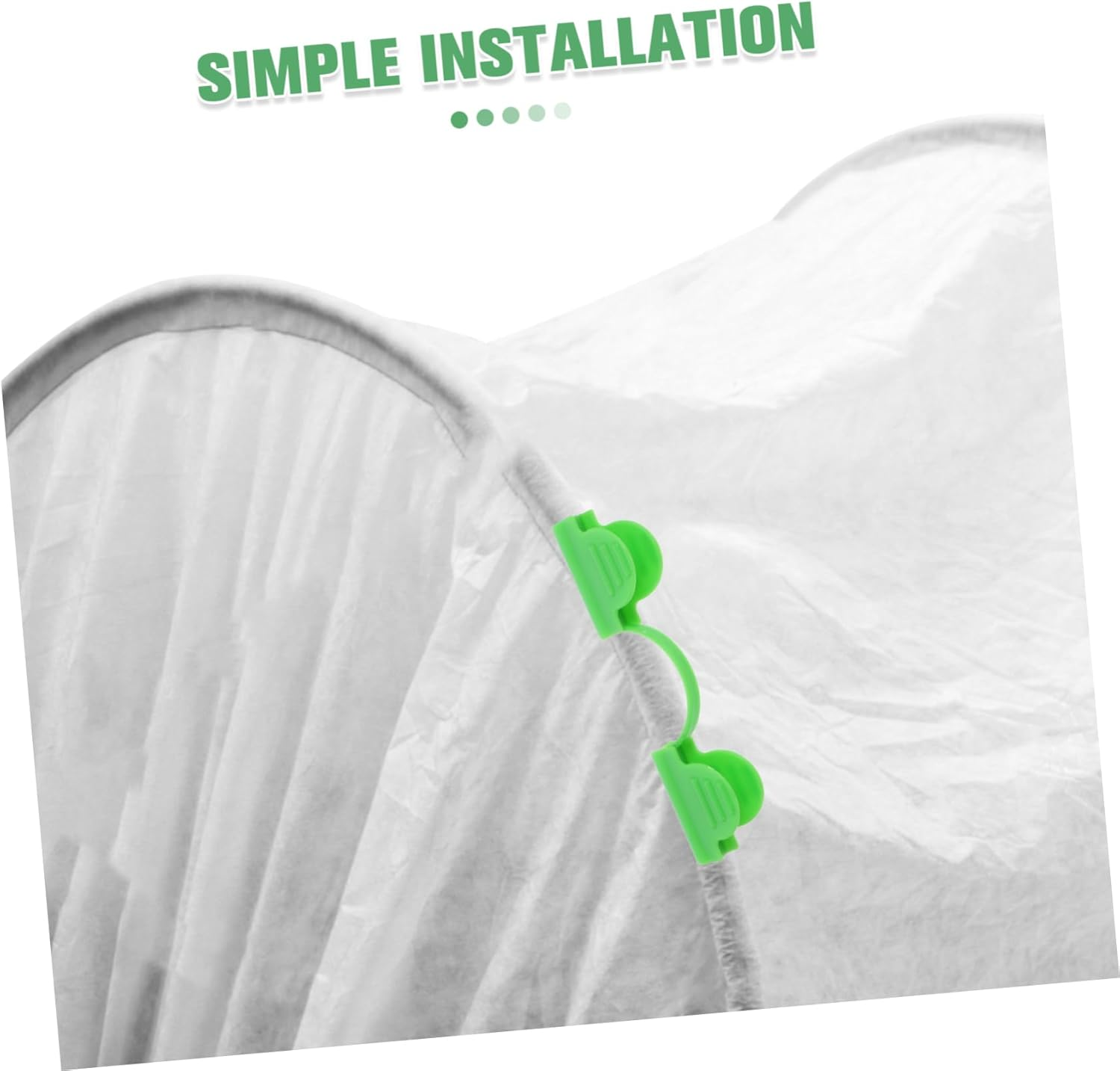 Happyyami Greenhouse Hoops Grow Tunnel, 18Pcs Arch Set for Garden Accessories, Raised Beds Row Cover Frame, Plant Protection Stakes for Outdoor Gardening image number 3