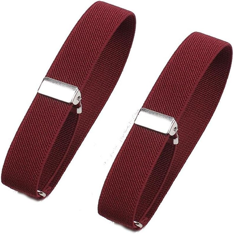 Elastic Adjustable Armbands Anti-Slip Shirt Sleeve Holders Arm Shirt Garters Hold up Sports Armband Strap for Women and Men, 1/3/4 Pairs - 4 Pairs image number 1