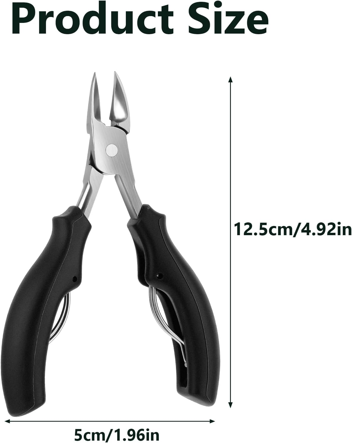 GEEHUA Toenail Clippers, Large Ingrown Toenail Removal Kit Pedicure Tools with Stainless Steel Sharp Curved Podiatrist Remover Professional Thick Toe Premium Nail Clippers for Men Seniors