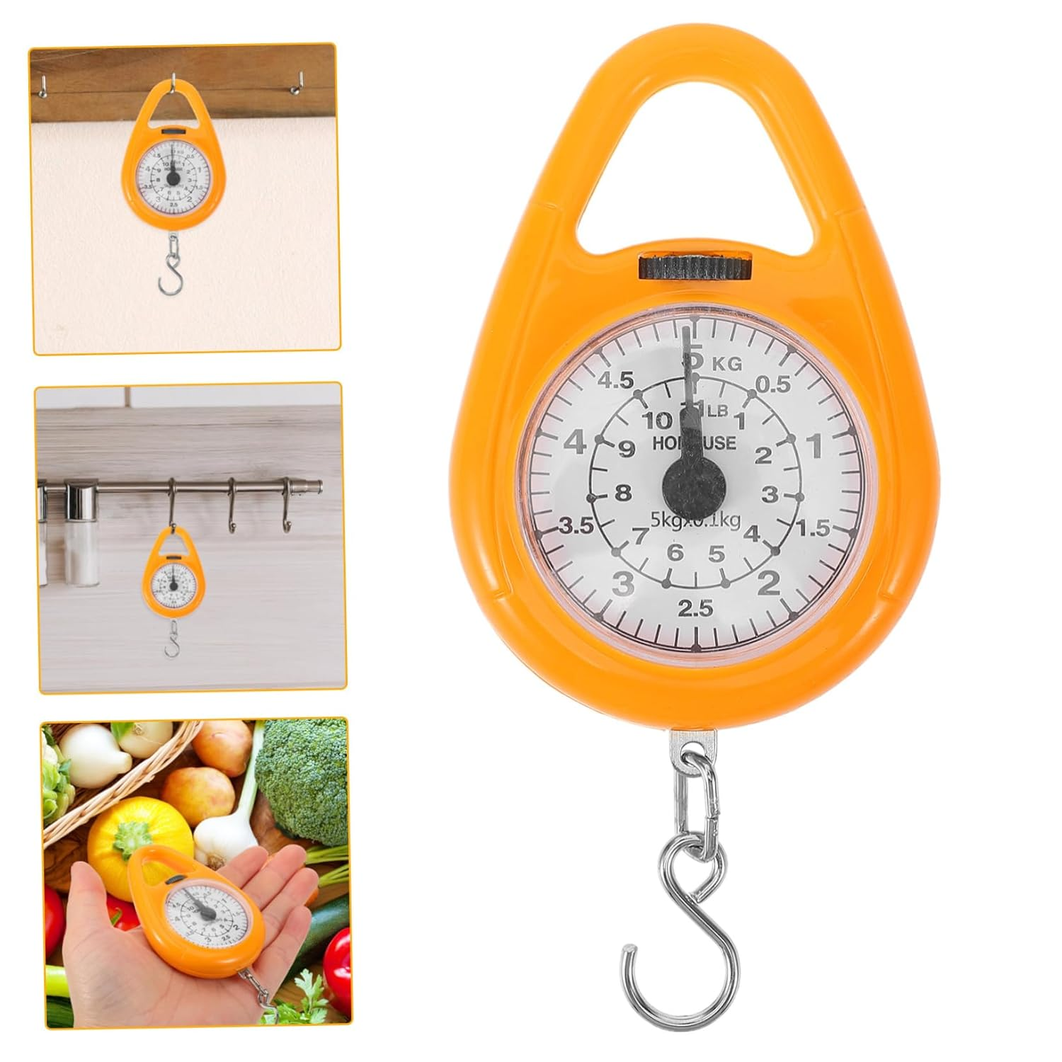 Mini Spring Scale Portable Scale for Luggage Compact Design Lightweight Hanging Hook Travel Accessories image number 3