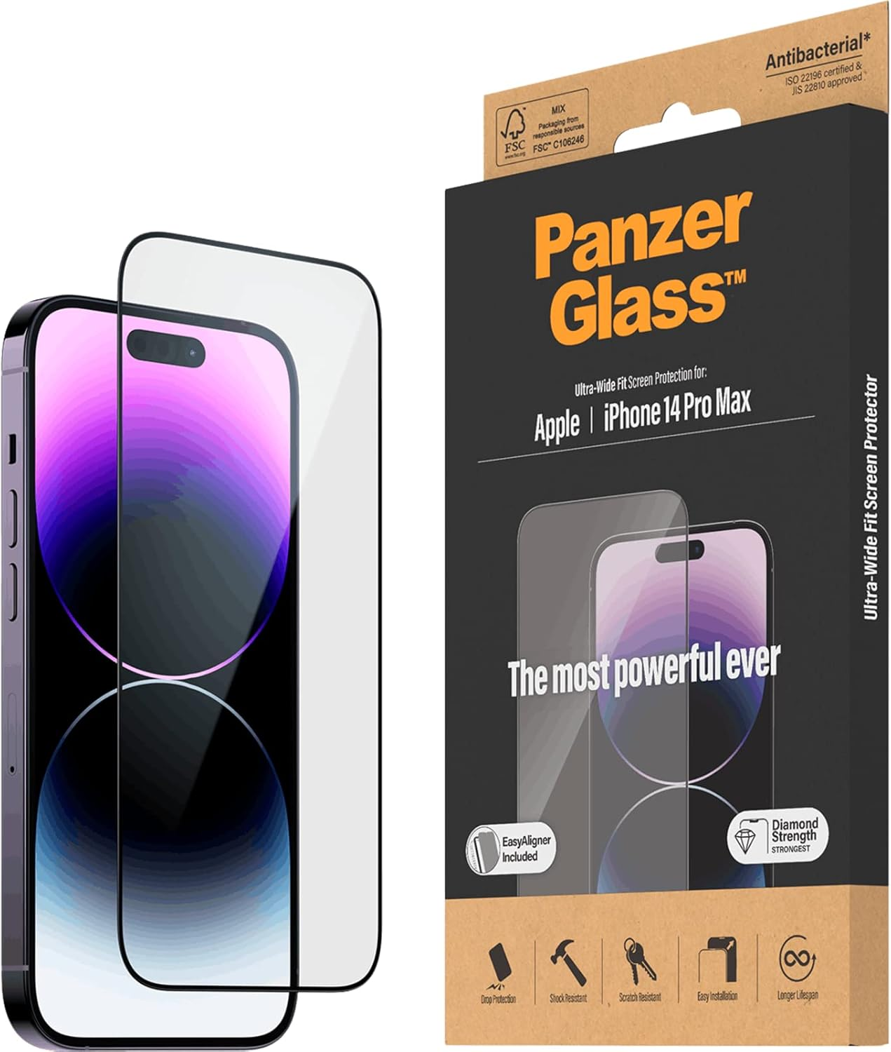 Panzerglass Apple Iphone 14 Pro Max Screen Protector image number 1