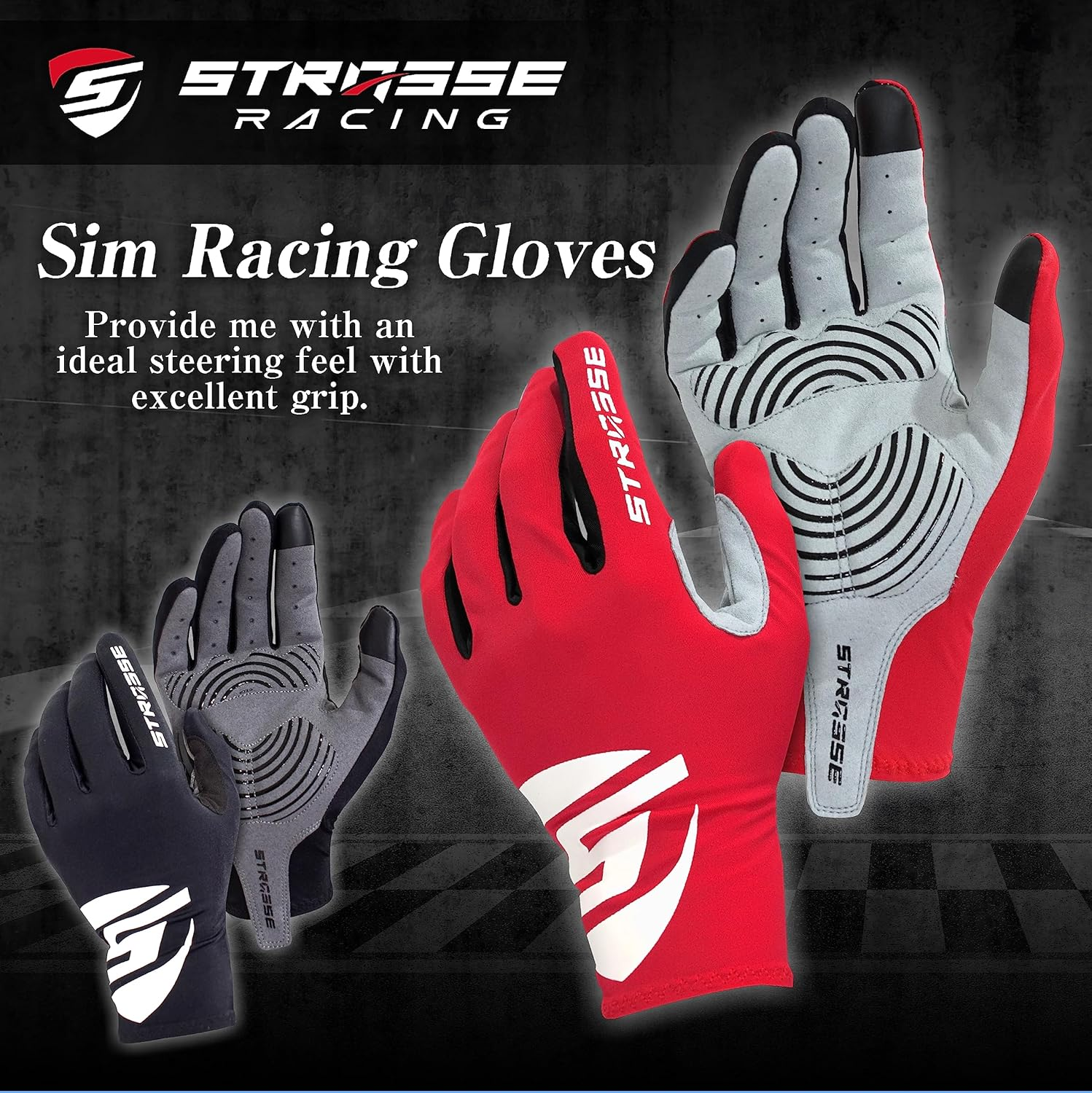STRASSE Gaming Gloves, Racing Gloves, Gaming Gloves, Simulator, Strasse Hankon image number 2