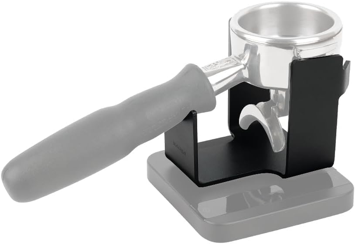Watchget Coffee Portafilter Holder - Stainless Steel Stand for 58Mm Bottomless/Single/Double Spout Espresso Machines, Weighing Rack, Black