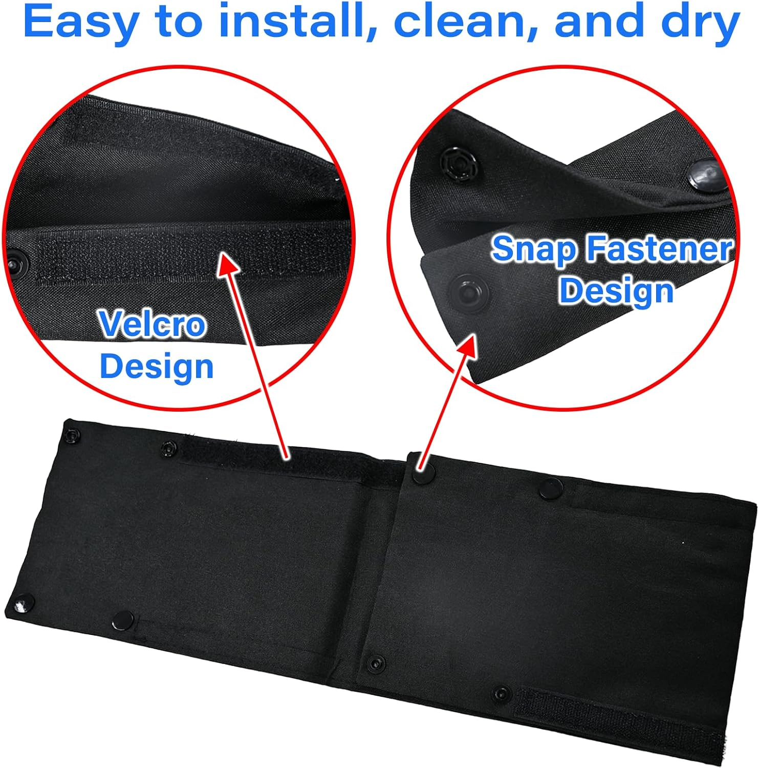 2PCS Stroller Bumper Bar Cover,Pushchair Armrest Handle Protector Cover,Handlebar Cover Replacement Pram Bumper Dustproof Handle Gloves image number 6