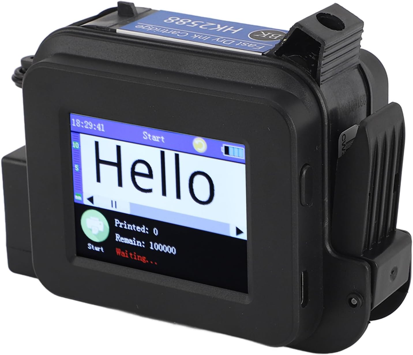 Portable Handheld Inkjet Printer, Mini Inkjet Printer with Quick Drying Ink Cartridge, Pocket Inkjet Coding Machine for Date/Logo/Batch Series Number/Barcode/Qrcode, 25 Languages image number 3