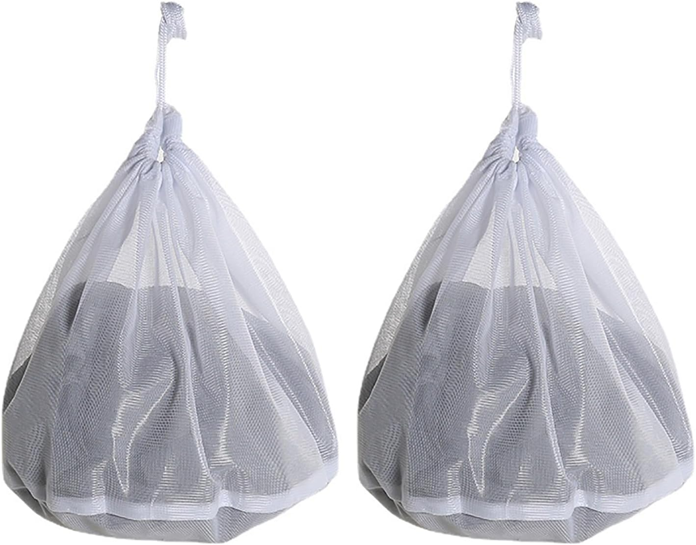 2 Pack Laundry Bags Mesh for Washing Machine, Durable Laundry Net Washing Bag 60 * 80Cm, Fine Mesh Drawstring Laundry Wash Bag Sack for Outdoor Travel, Camping image number 4
