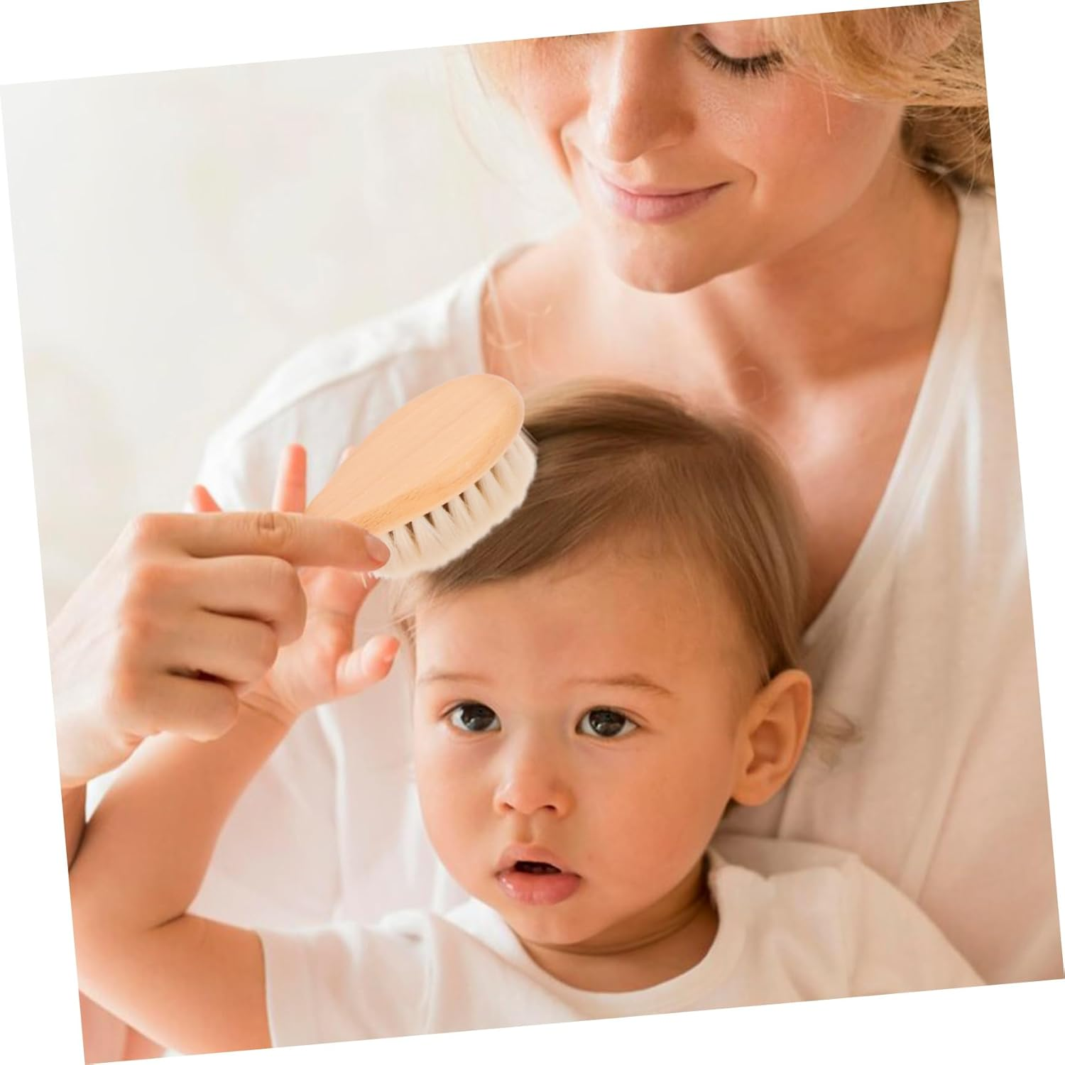 WOFASHPURET 2Pcs Wooden Comb Set for Hair Comb Brush Set Bathing Brush Hair Accessories image number 4