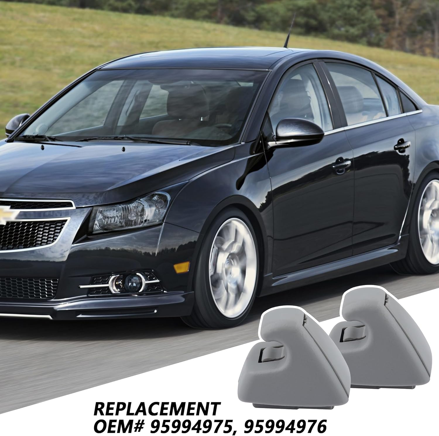 2PCS Car Sun Visor Clip,Inner Visor Clips for Cars Replacement Oem#95994975,95994976,Car Visor Accessories Compatible with Chevrolet Sonic Spark EV Cruze Limited Buick Verano